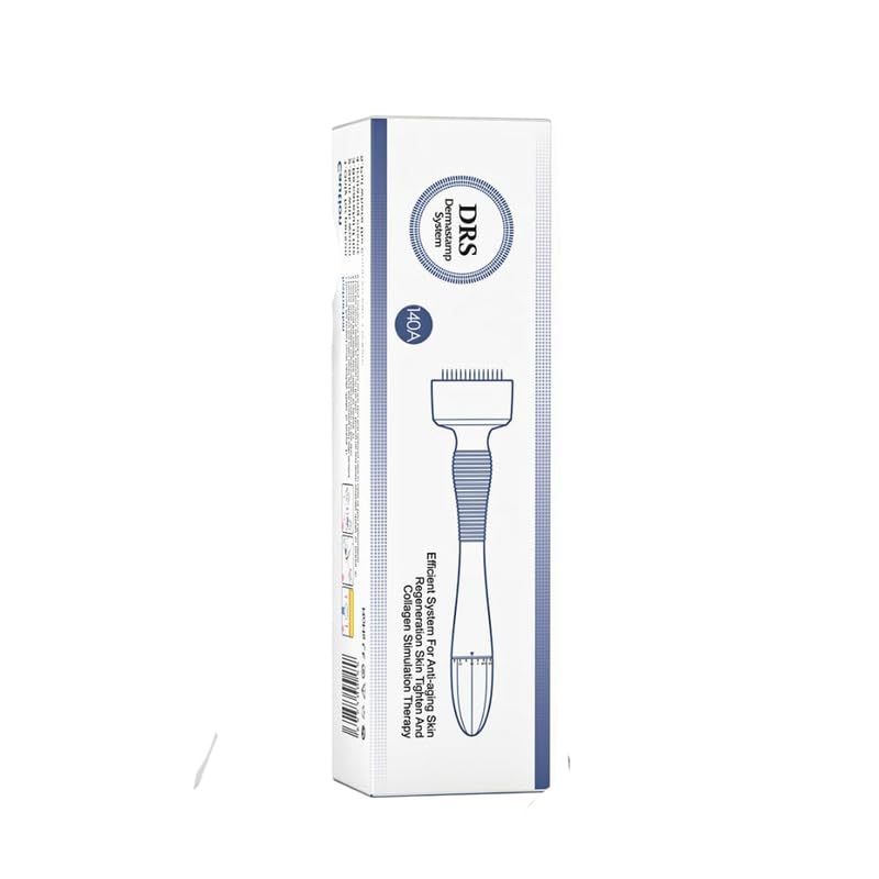 Krixa Derma Stamp Microneedling Tool With Titanium Micro Needles Adjustable 0-3Mm Derma Stamp For Hair Beard And Face Skin Care 