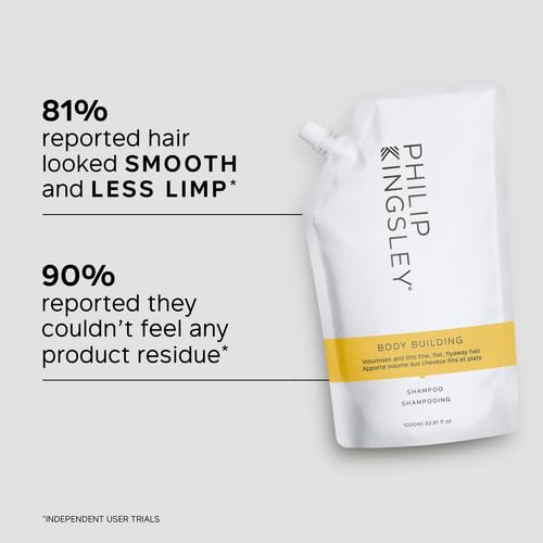 PHILIP KINGSLEY | Body Building Weightless Shampoo | Volumizing Shampoo for Fine, Limp, Flat, Flyaway Hair | Hydrates, Thickens,