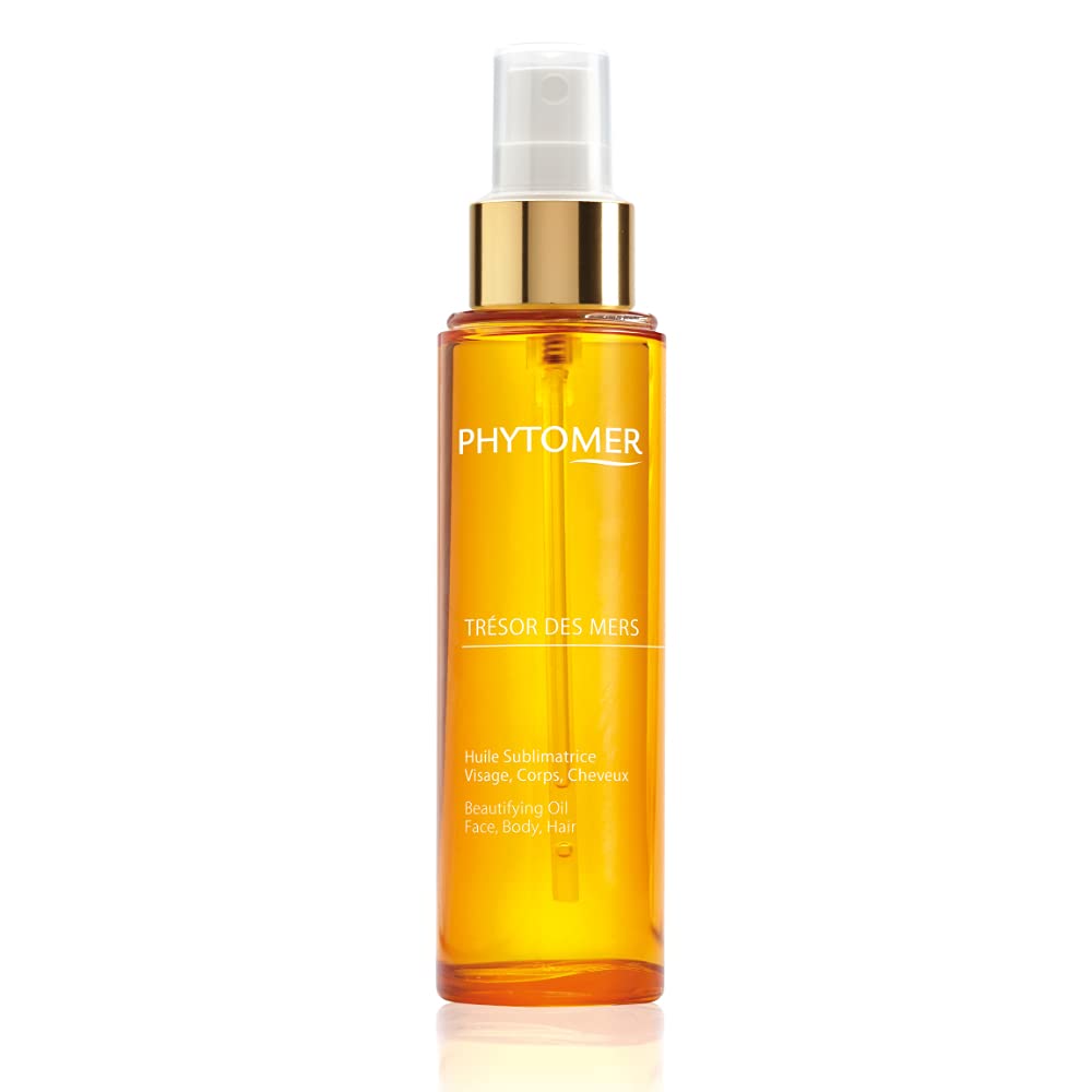 Phytomer Tr  sor Des Mers Hydrating Oil for Face, Body, and Hair | Moisturize, Nourish, Protect Skin & Hair | Hydrating Dry Oil 