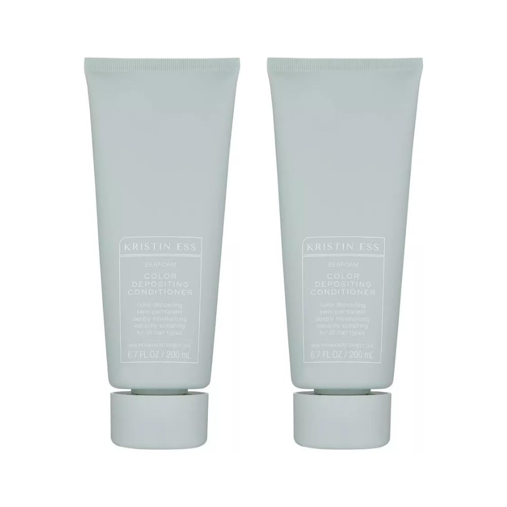 Kristin Ess Color Depositing Conditioner Seafoam 6.7 Fl Oz (Pack of 2)