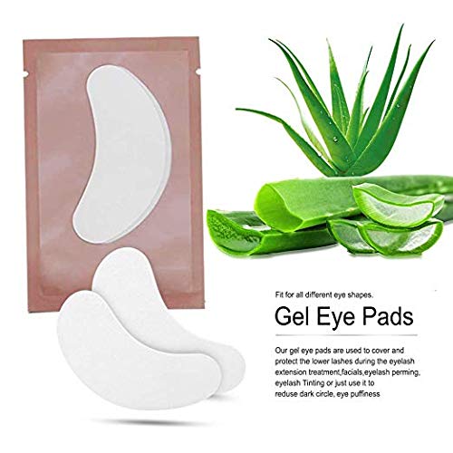 Ocim 100 Pairs Under Eye Gel Pads Hydrogel Eye Patches for Eyelash Extension -100% Natural Lint Free DIY Lashes Extension Suppli