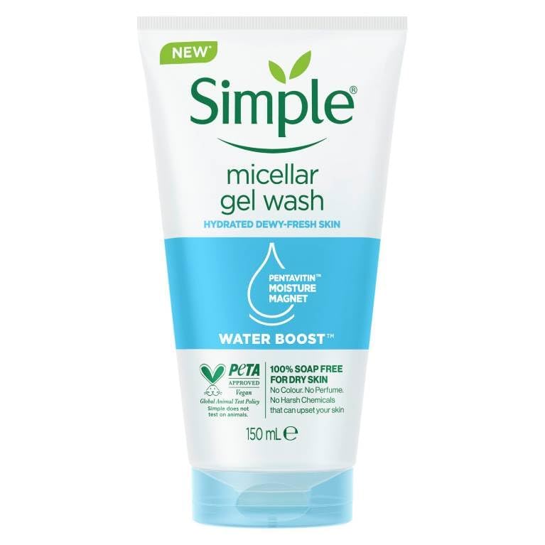 Simple Water Boost Micellar Gel Facial Wash, 5 Oz (150 Ml) (1 Count)