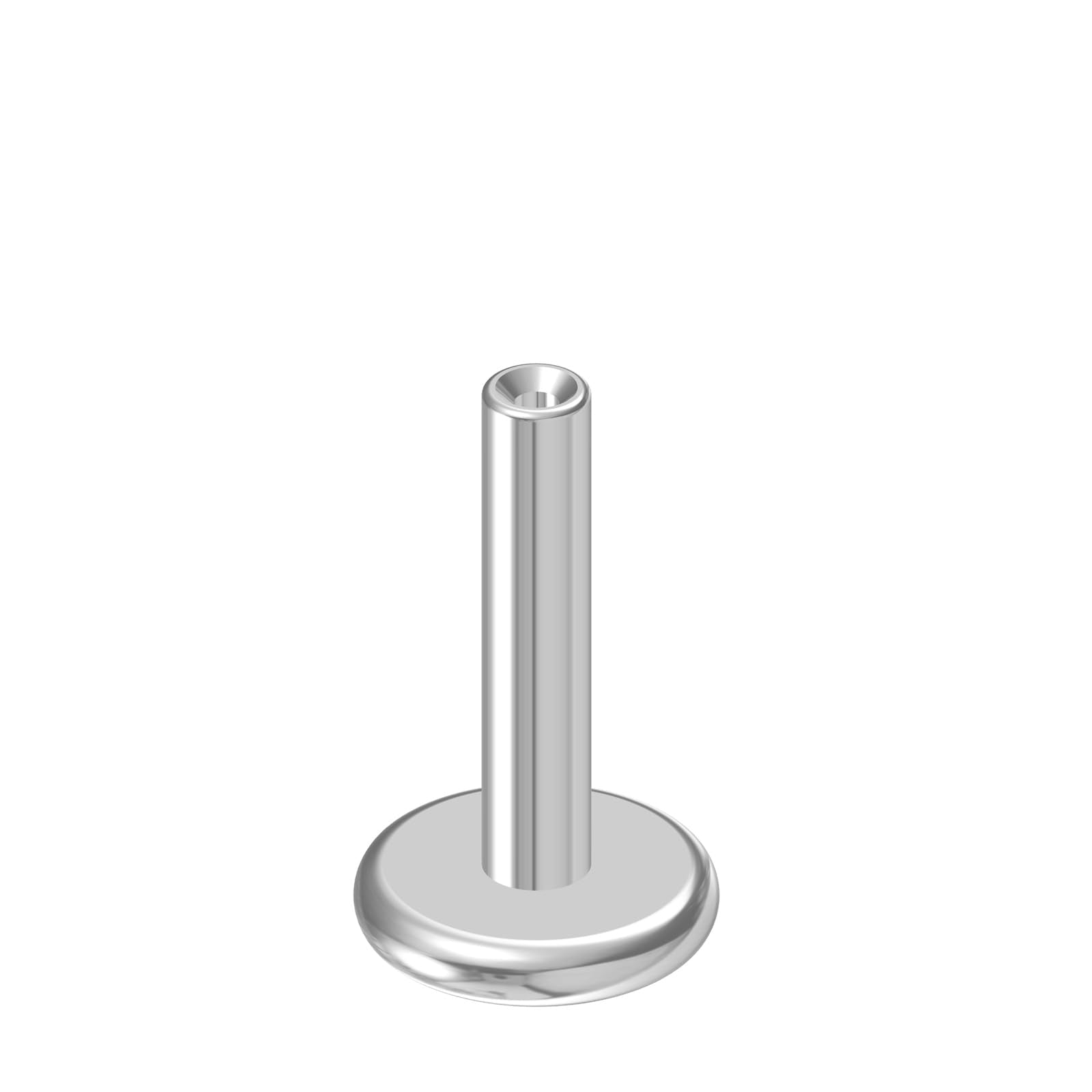 NewkeepsR 16G  6mm Threadless Flat Back Labret Stud Post Replacement, Implant Grade 1.2mm Press Fit Flatback Push In Short Unthr
