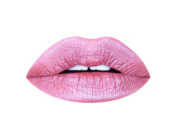 Aromi Cotton Candy Metallic Matte Liquid Lipstick, Light, Rosy Pink Lip Color With Shimmery Finish, Vegan & Cruelty-Free, Long-L