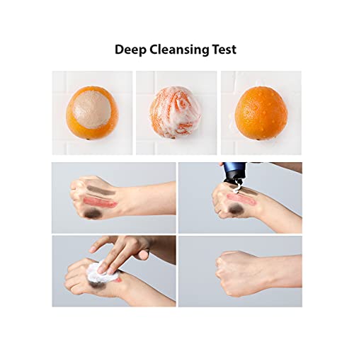 Dashu Mens Aqua Deep Seawater Foam Cleansing 5.07Fl Oz - Deep Cleansing, Facial Cleansing Foam, Daily Face Wash, For All Skin Ty