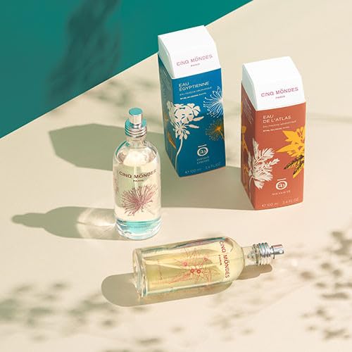 Cinq Mondes Eau De L'Atlas Fresh Aromatic Mist 3.4 Floz. - Orange Blossom Body Spray - Mist For Home, Linens And Pillows - Citru