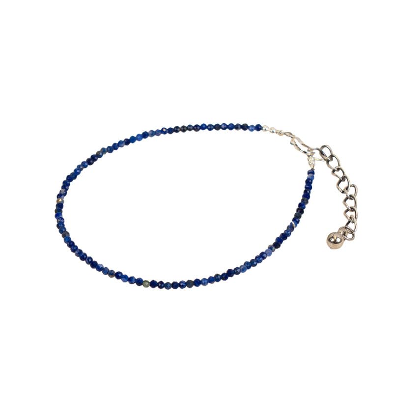 Astrotalk Lapis Lazuli Anklet | Reduces Guru Dosh, boosts clarity, protects from Evil Eye | Anklet for Women | Jewellery for Women | Gift for Woman