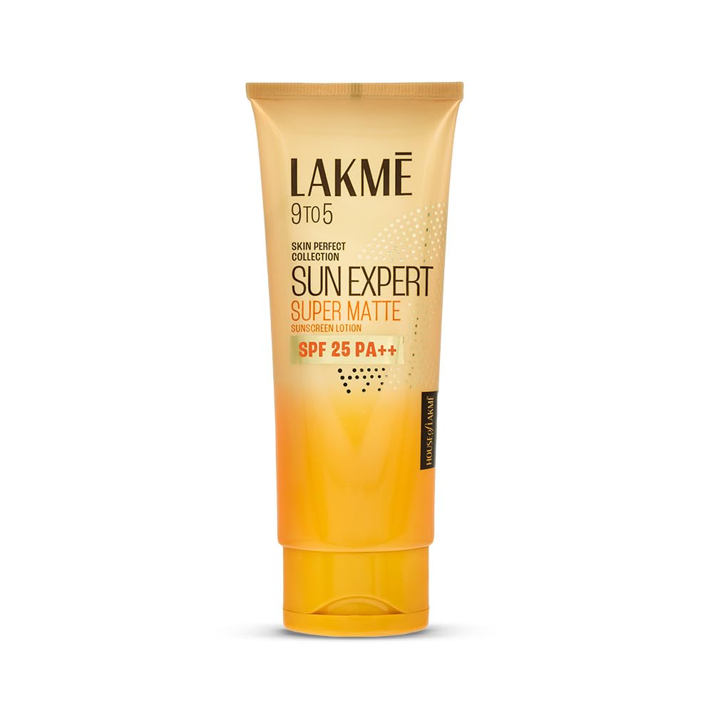 Lakm Sun Expert Spf 25 Pa++ Super Matte Lotion Sunscreen For All Skin Types, Lightweight, Non Sticky,100Ml