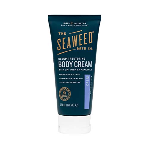 The Seaweed Bath Co. Sleep Body Cream, Calm, Nutrient-Rich Bladderwrack Seaweed, Vegan, Paraben Free, 6 Fl. Oz.