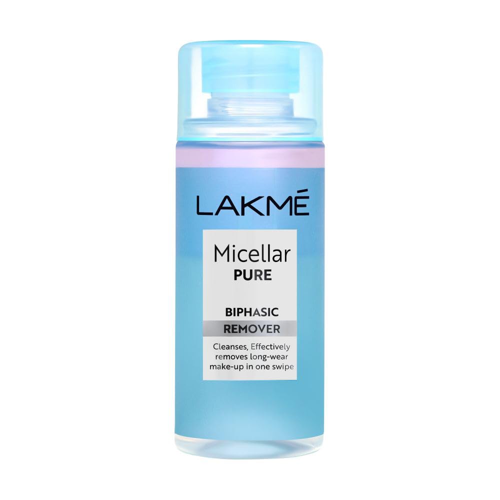 Lakm Biphasic Micellar Face Cleansing Water 200Ml | Removes Waterproof Makeup | Oil And Water Formula