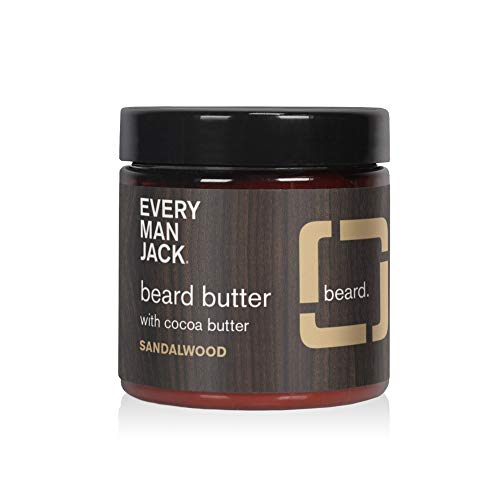 Every Man Jack Beard Butter- Subtle Sandalwood Fragrance - Rejuvenates, Hydrates, And Styles Dry, Unruly Beards While Relieving