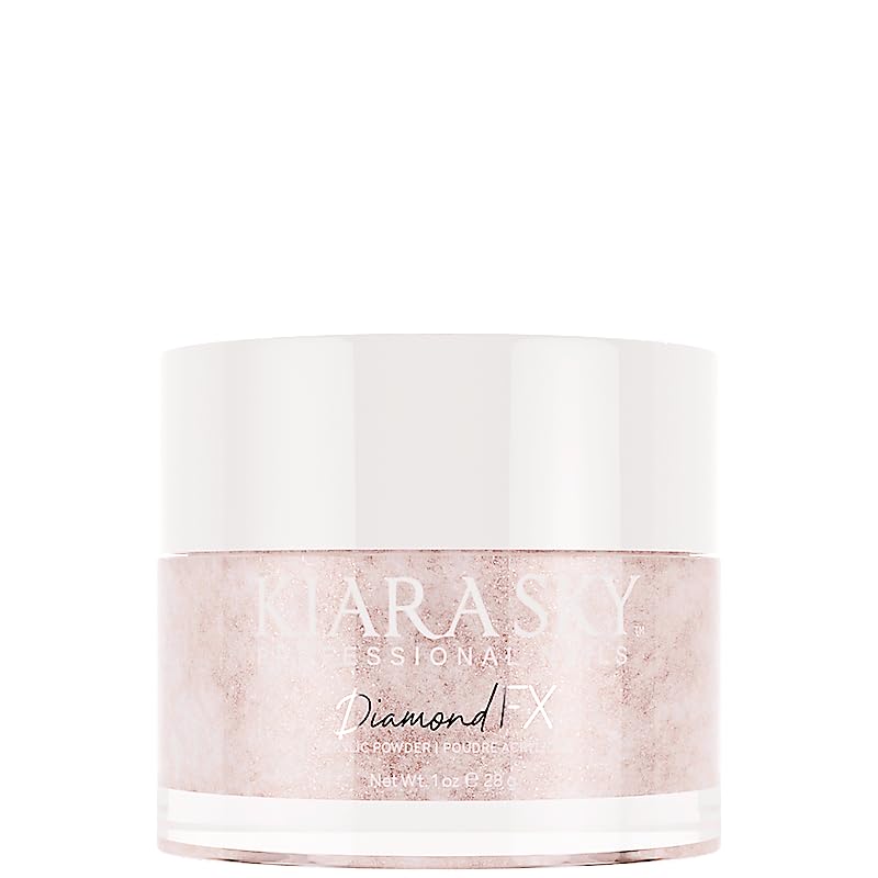 Kiara Sky Diamond FX Acrylic - Reflective Glitter Acrylic Powder For Nails - Peach for the Stars