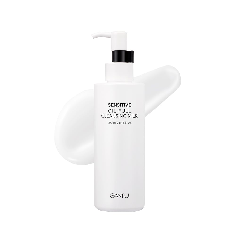 SAMU Full Cleansing Milk, Sensitive Oil, 6.8 fl oz (200 ml), Cleansing Milk, Moisturizing, Dry Skin, Rough Skin, Pore Care, Wea