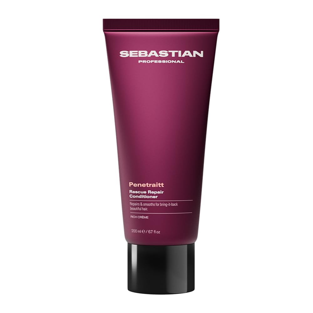 Sebastian Professional Penetraitt Rescue Repair Conditioner For Damaged Hair | Detangles & Deeply Moisturizes Stressed Strands |