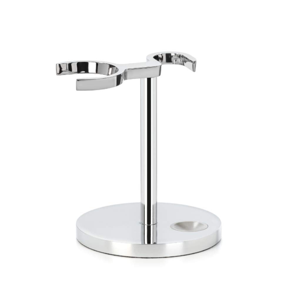 Mhle Universal Stand For Razors & Shaving Brushes | Shave Accessory | Chrome Modern Design