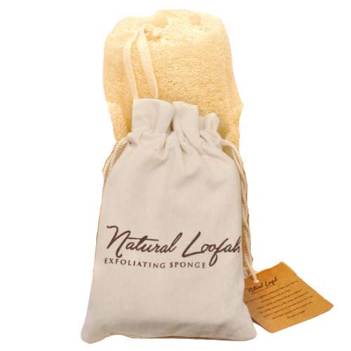 All Natural Loofah Sponge, Pack Of 2 Real Egyptian Bath & Shower Exfoliating Loofa Scrubber Sponges For Face, Back & Body, Eco F