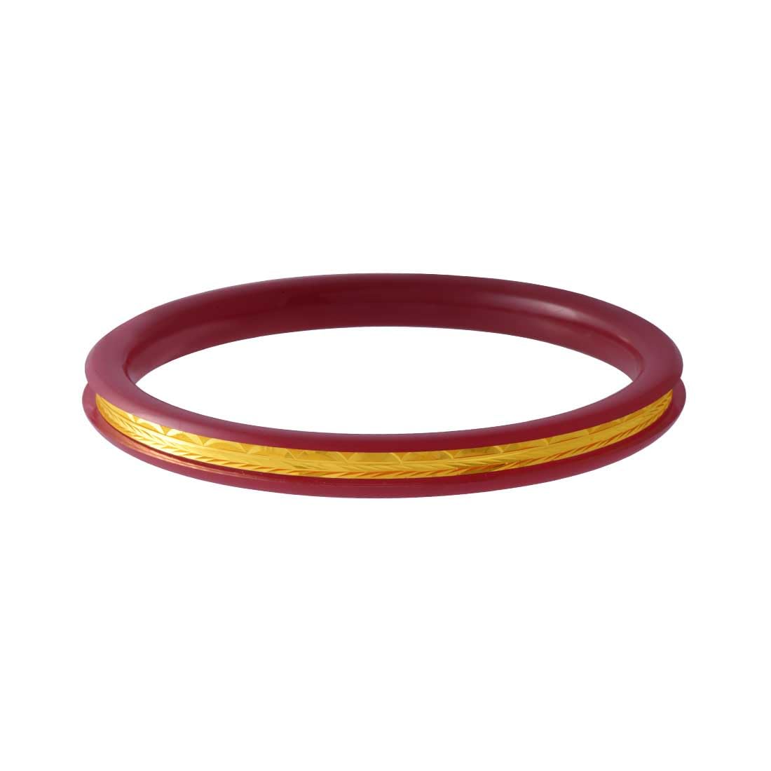 P.C. Chandra Jewellers 22Kt (916) Yellow Gold Dhaner Chhora Design Bangle For Women  2.09 Gram