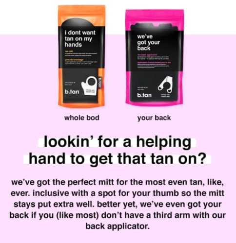 Btan Back Self Tan Applicator  Weve Got Your Back - Self Tanning Back Applicator With Handles, Streak-Free, Even Application, Ve