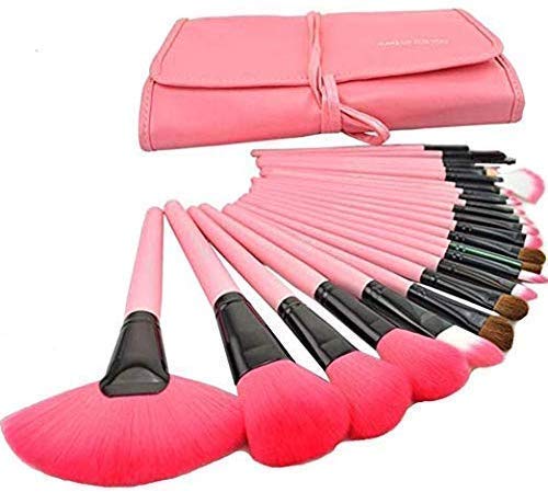 Angelie Makeup Brush Set Professional Kabuki Foundation Blending Blush Concealer Eye Face Liquid Powder Cream Cosmetics Brushes 