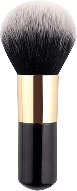 Rectyo Gallery 1 Pcs Round Top Makeup Brush Face Blush Powder Cosmetic Brushes Travel Size Powder Brush For Blending, Cream,Blus