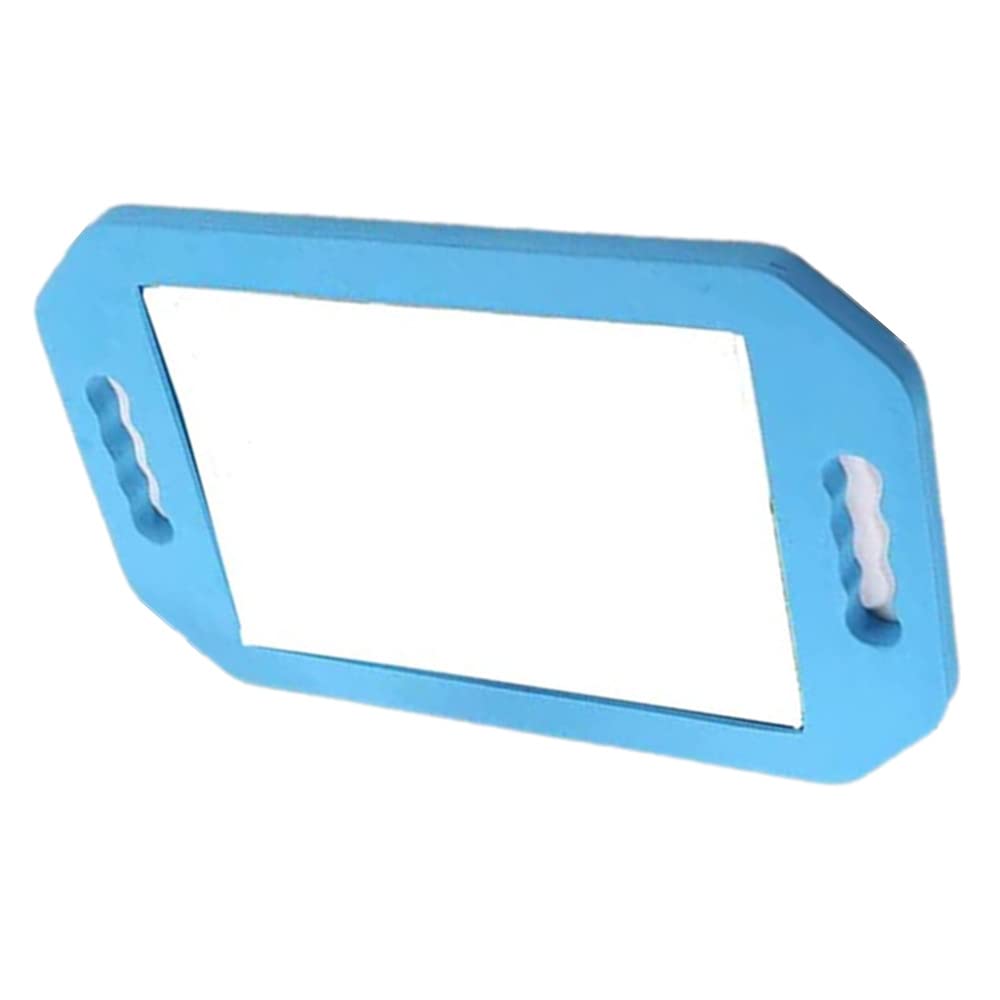 mpowtech Large Hand Held Mirror - Lightweight Handle Mirror,Foam Barber Mirror Handheld,Salon Hand mirror with Double Handle,Foa