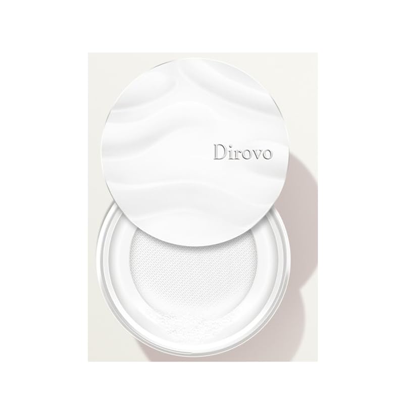 1PC Version 3.0 Dirovo Cloud Lasting Touch Water Loose Clear Setting Powder Foundation Powder, Extra Fine Oil Control Moisturizi