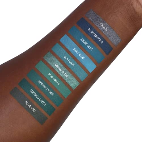Aromi Bright Blue Metallic Liquid Lipstick | Ocean Lip Color With Shimmery Finish, Vegan, Cruelty-Free, Long-Lasting, Handmade (