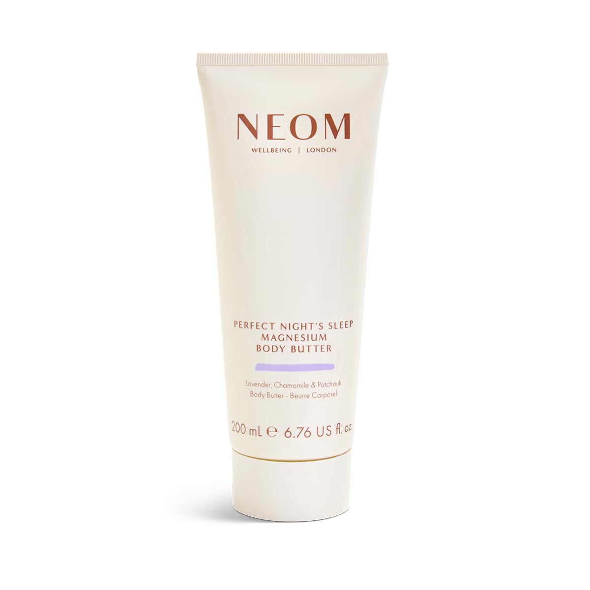 Neom - Magnesium Body Butter | 6.76 Fl Oz (200ml) | Lavender, Chamomile, & Patchouli | Lotion for Sleep with Essential Oils | 10