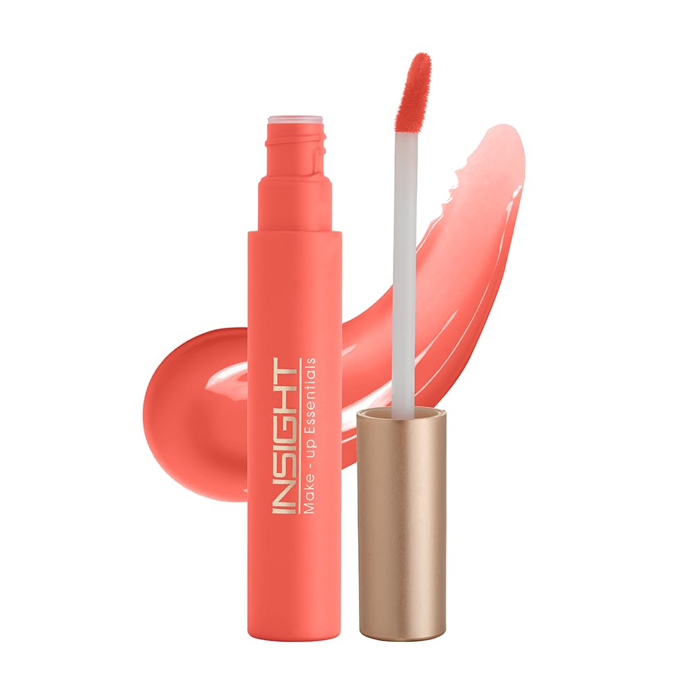 Insight Peptide Infused Lip Oil | Glossy Finish | Sheer Coverage | Infused With Ginger Seed Oil | Hydrated & Plump Lips| Long-La
