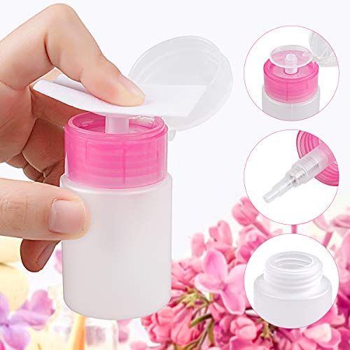 1000 Pcs Gel Nail Polish Remover, Lint Free Nail Wipes Cotton Pad With A Pump Dispenser Bottle Disposable Nail Polish Remover Fo
