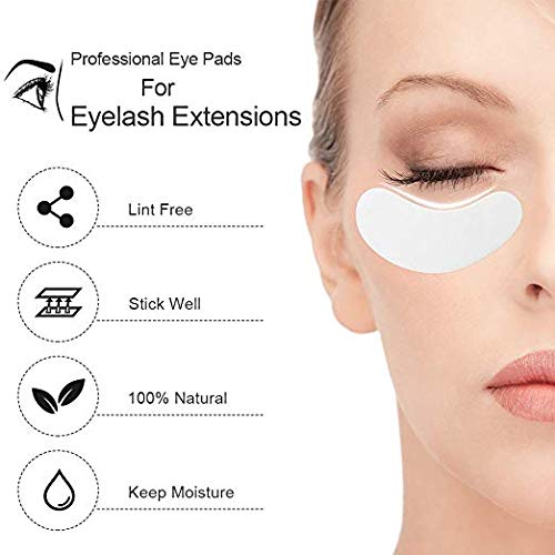 Ocim 100 Pairs Under Eye Gel Pads Hydrogel Eye Patches for Eyelash Extension -100% Natural Lint Free DIY Lashes Extension Suppli
