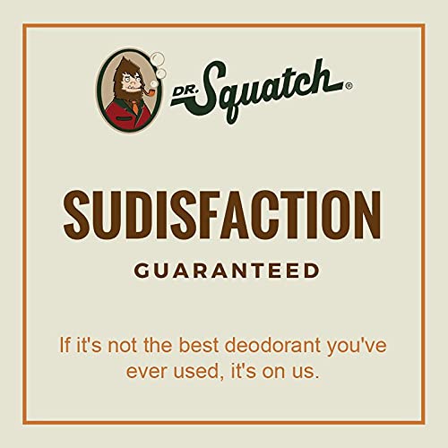 Dr. Squatch Natural Deodorant for Men - Odor-Squatching Men's Deodorant Aluminum Free - Pine Tar 2.65 oz (1 Pack)