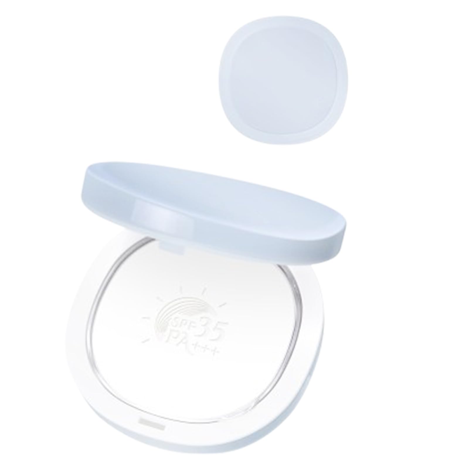 Sunscreen Compact Powder, Setting, Touch-up, Base Makeup, Sun Protection 4-in-1, SPF35 PA+++ with zinc oxide talc free Oil Contr