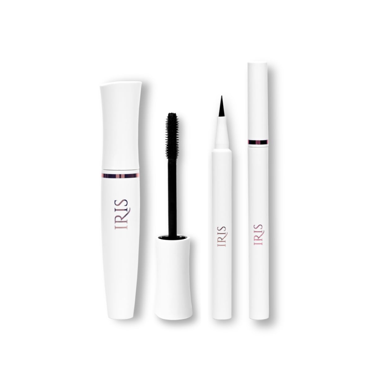 Iris Cosmetics All Eyes On Me, Waterproof, Smudgeproof, Intense Black, Mascara & Eyeliner