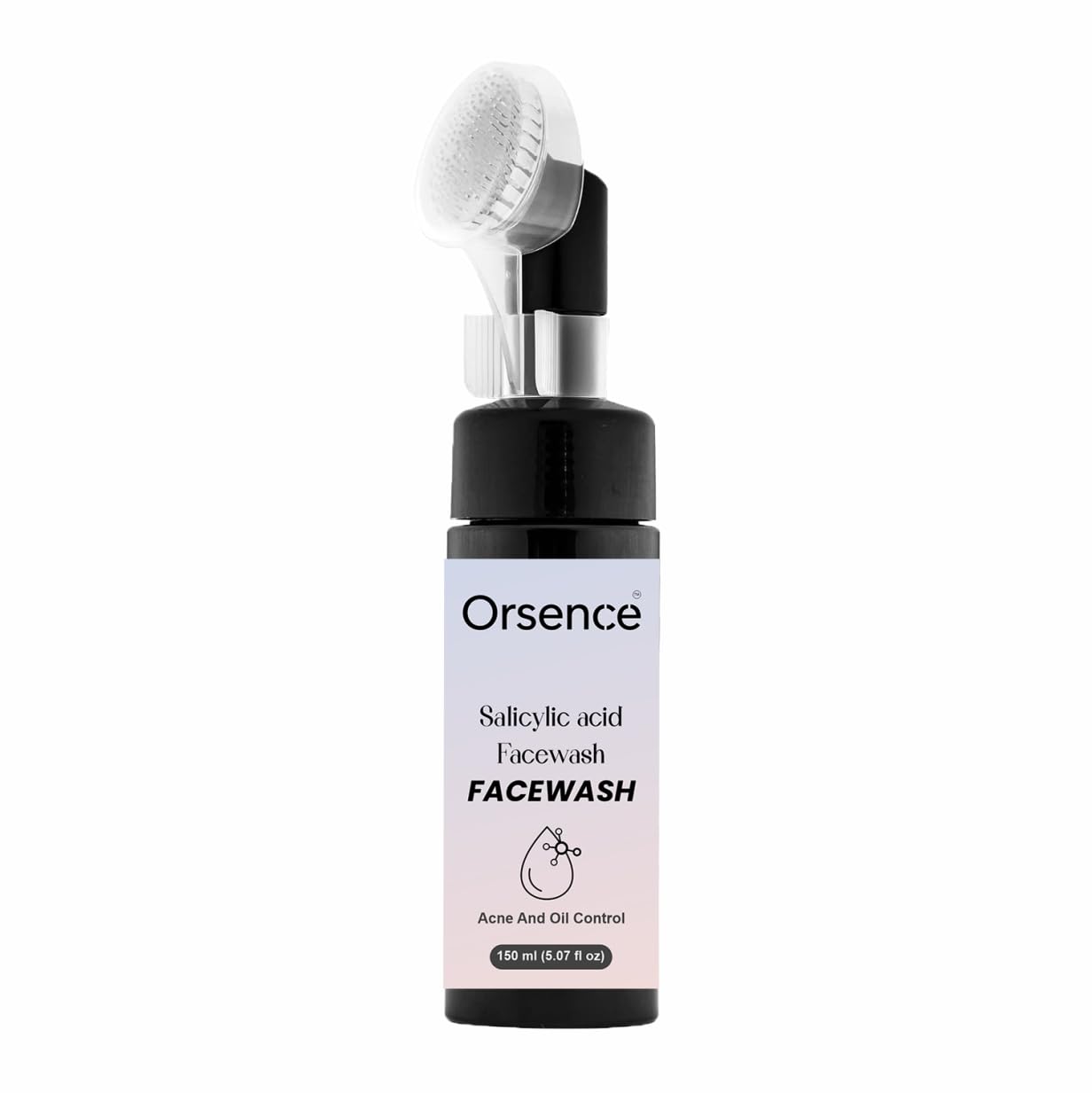 Orsence 1% Salicylic Acid Facewash With Brush Applicator, Acne And Oil Control, 150 Ml