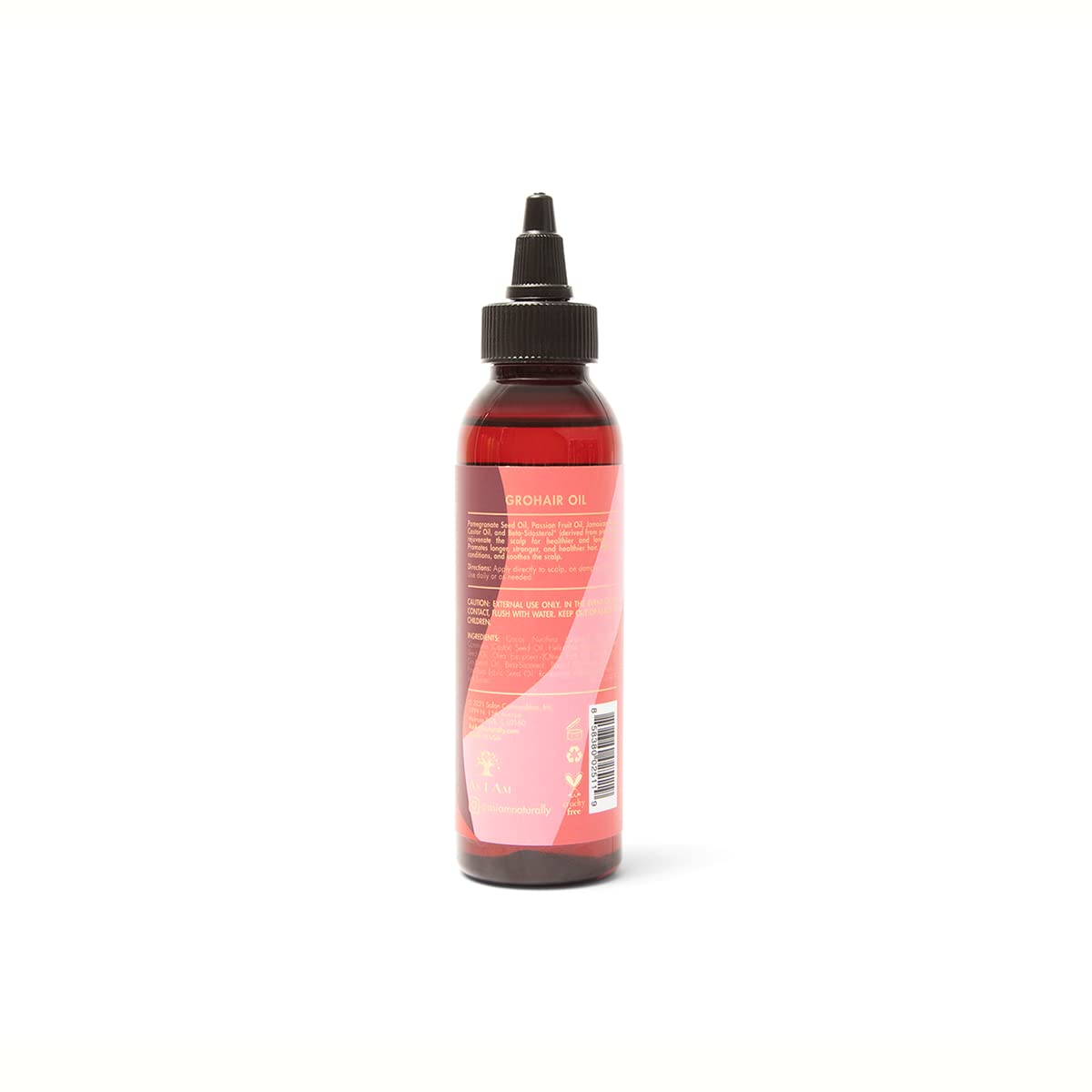 As I Am Long & Luxe GroHair Oil - Pomegranate & Passion Fruit - 4 Fl Oz - Scalp Rejuvenation & Hair Retention