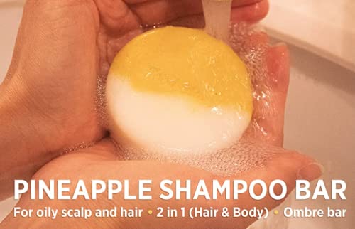 Food Story For Hair Pineapple Shampoo Bar For Oily Scalp And Hair Low Ph Vegan Refreshing Surfate Free Waterless Shampoo Soap Ba