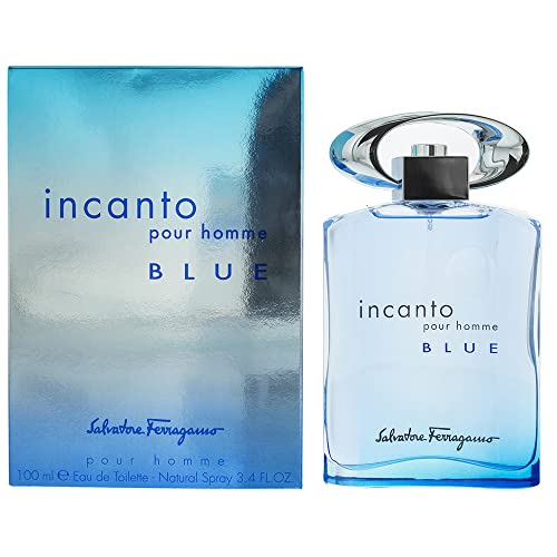 Incanto Blue By Salvatore Ferragamo, 3.4 Oz Eau De Toilette Spray For Men