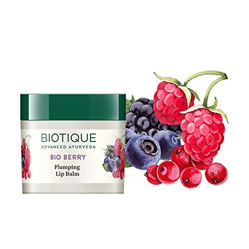 Biotique Bio Berry Plumping Lip Balm 12 Gm I Soothes & Swell Lips I Unscented Lip Repair Lip Balm for Dry, Cracked Lips I For Me