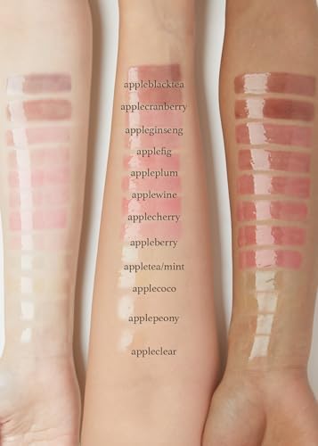 Nooni Korean Lip Oil - Appleblacktea | Enriching, And Tinting Dry Lips With Apple Seed Oil, Sweet Almond Oil, Black Tea Ferment