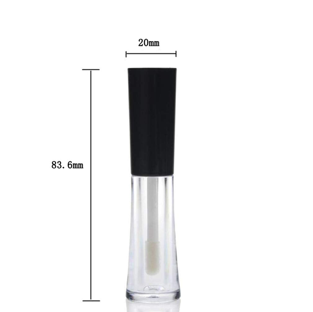 3PCS 2ml Clear Empty Mini Lip Gloss/Eyeliner Liquid/Mascara Tube Set with Black Cap DIY Makeup Cosmetic Lip Balm Container Lipst
