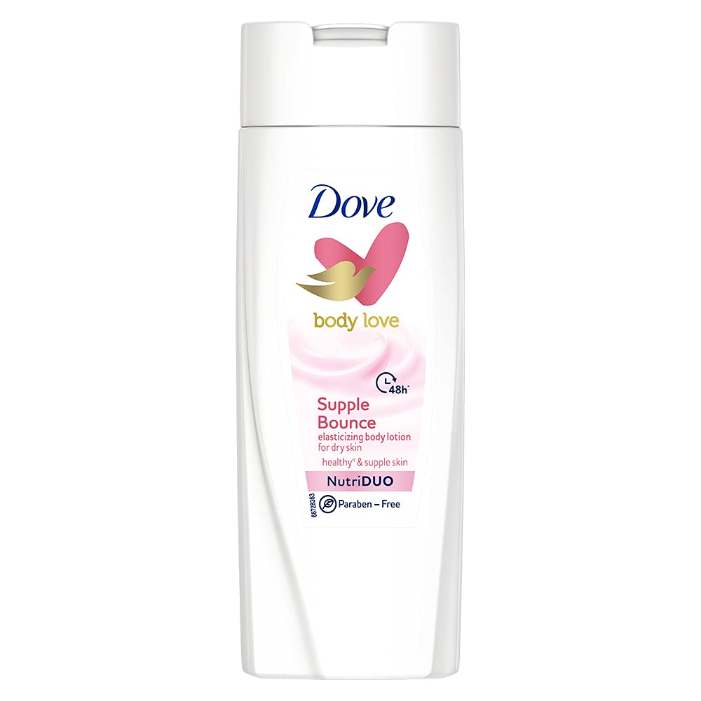 Dove Body Love Supple Bounce Body Lotion For Dry Skin 48Hrs Moisturisation Paraben Free|| With Plant Based Moisturiser For Suppl