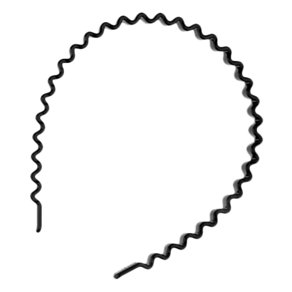 bnf Zig Zag Hair Band Toothed Wave Headband Women Men Girls Hair Accessory Black Womens Accessories | Hair Accessories