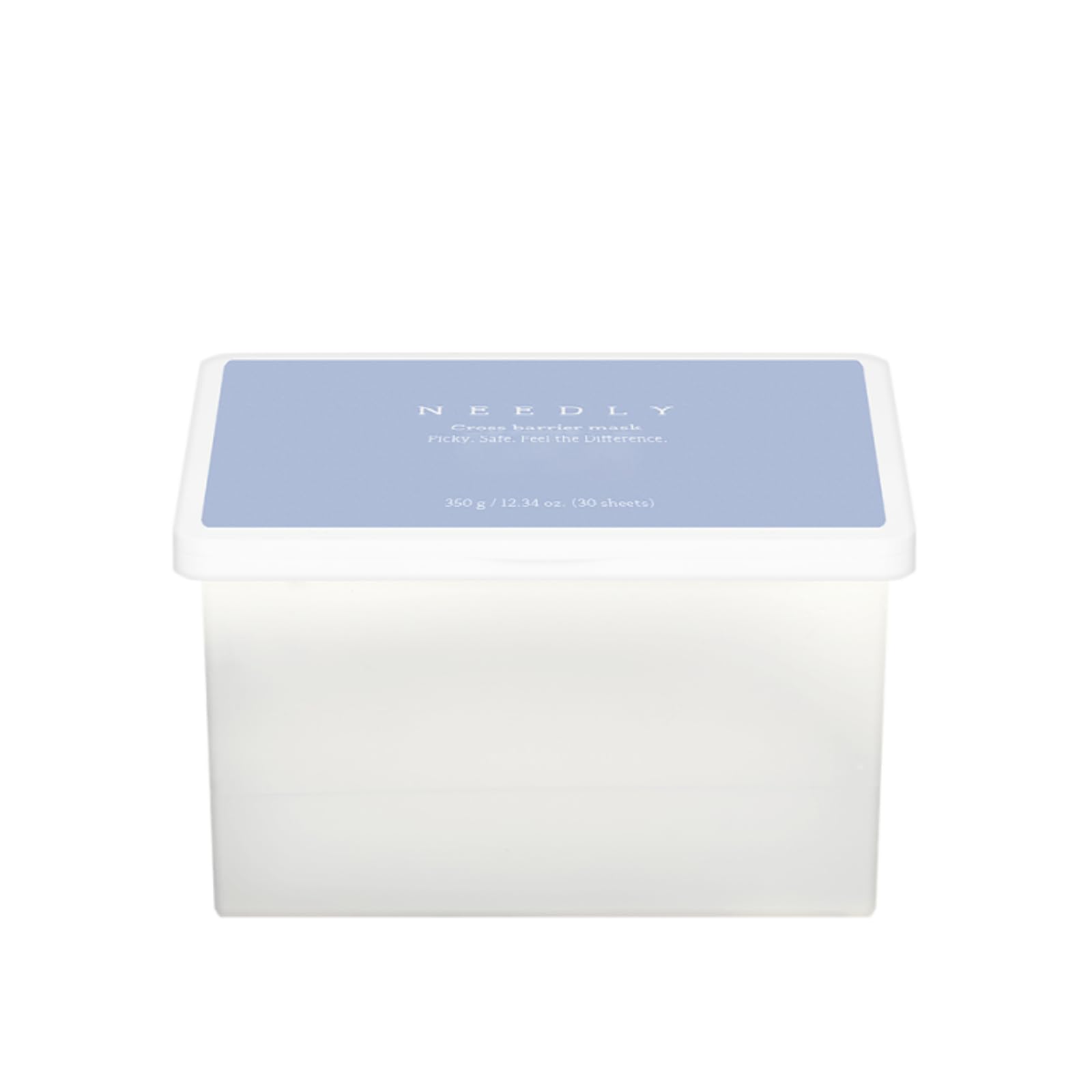 NEEDLY Crossbarrier Mask (30 Sheets) | Intensive Moisturization, Barrier Care, Vegan Sheet Mask for Sensitive Skin