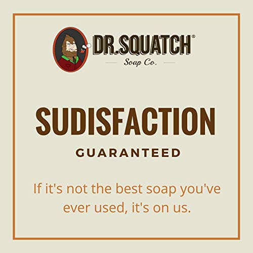 Dr. Squatch Pine Tar Soap 2-Pack Bundle - Mens Bar with Natural Woodsy Scent and Skin Exfoliating Scrub - Handmade with Pine, Co