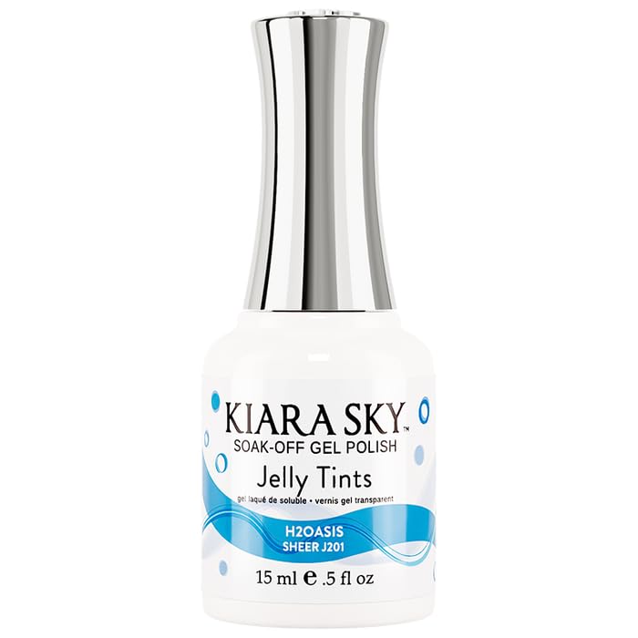 KIARA SKY Soak Off Jelly Tint Gel Polish 0.5 fl oz, H2Oasis