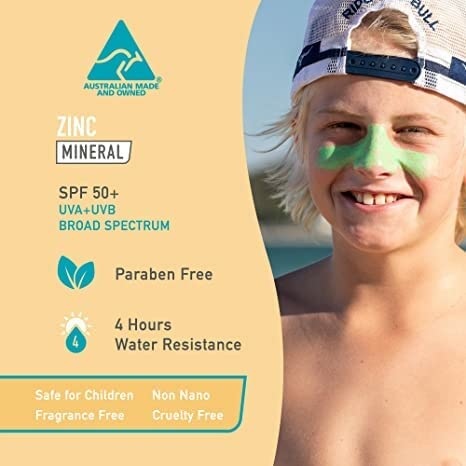Sun Zapper Zinc Oxide Sunscreen - Skin Tone, Green & Gold - Spf 50+ Very High Sun Protection Waterproof Sunblock For Face & Body