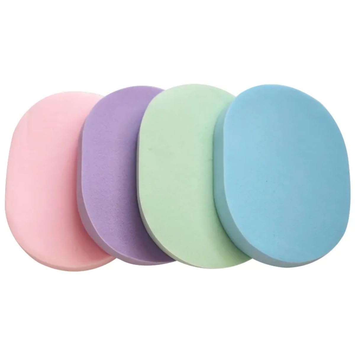 Heeva Creation Face Cleansing Sponge Puff Makeup Washing Pad Deep Clean & Exfoliating Facial Sponge ColourMulti.(Pack Of 4).