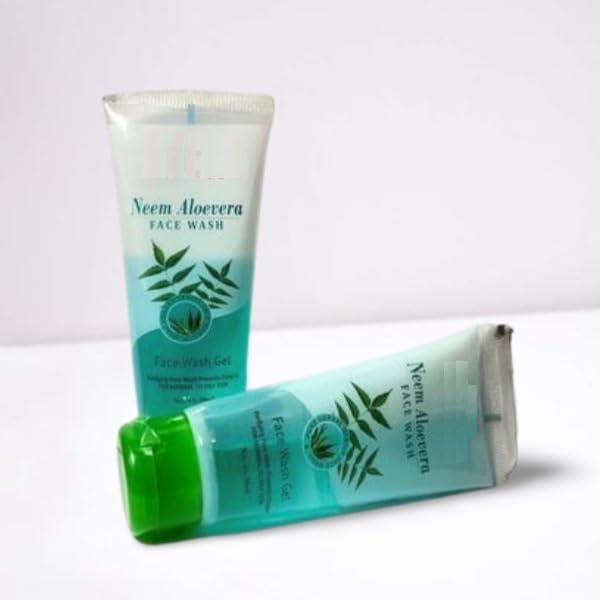 Glamezone Neem Aloe Vera Antiseptic Cleanser For Acne And Pimples(2X50) Men & Women All Skin Types Face Wash (50 Ml)