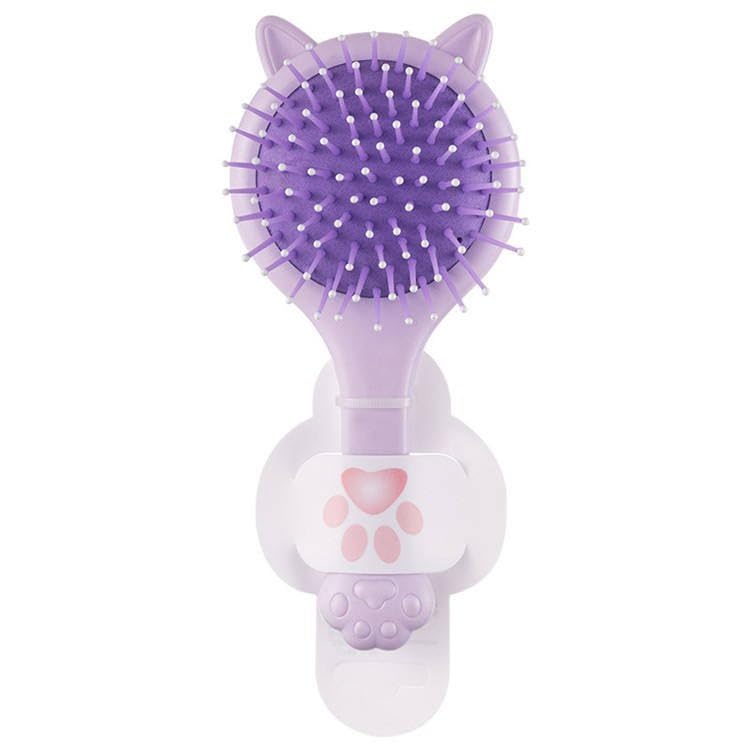 Kps 2 In 1 Hair Brush With Mirror | Folding Compact Hairbrush With Built In Mirror | Portable Travel Hair Brush For Purse | Pock